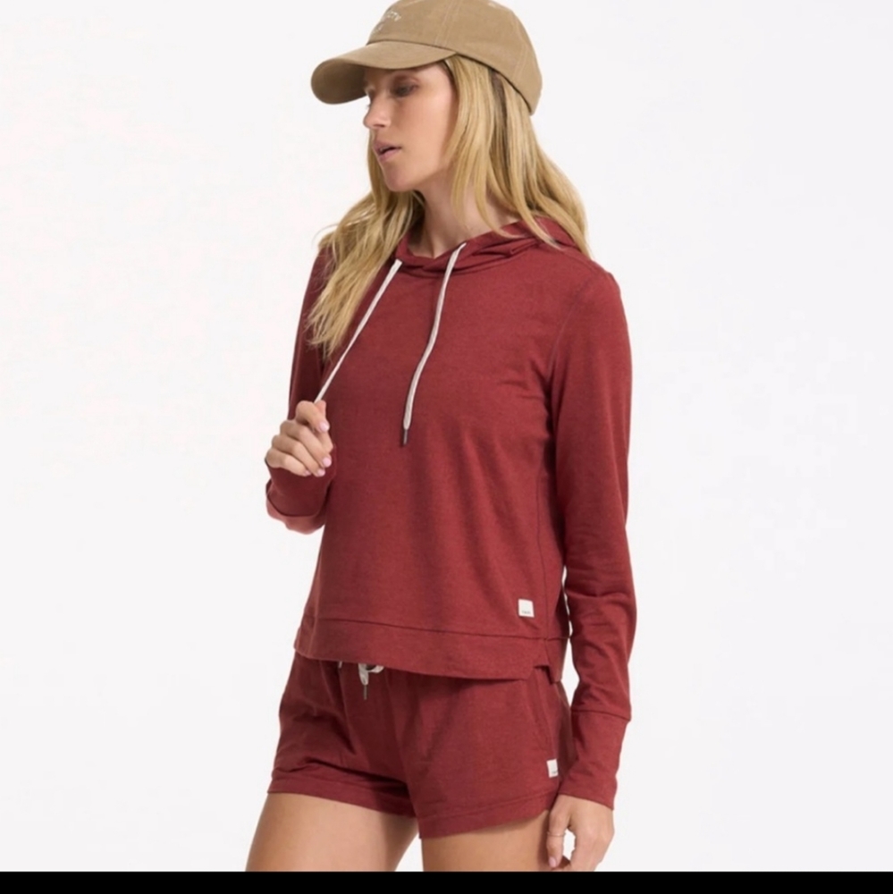 Vuori Halo essential Hoodie desert rise heather sweatshirt size XL